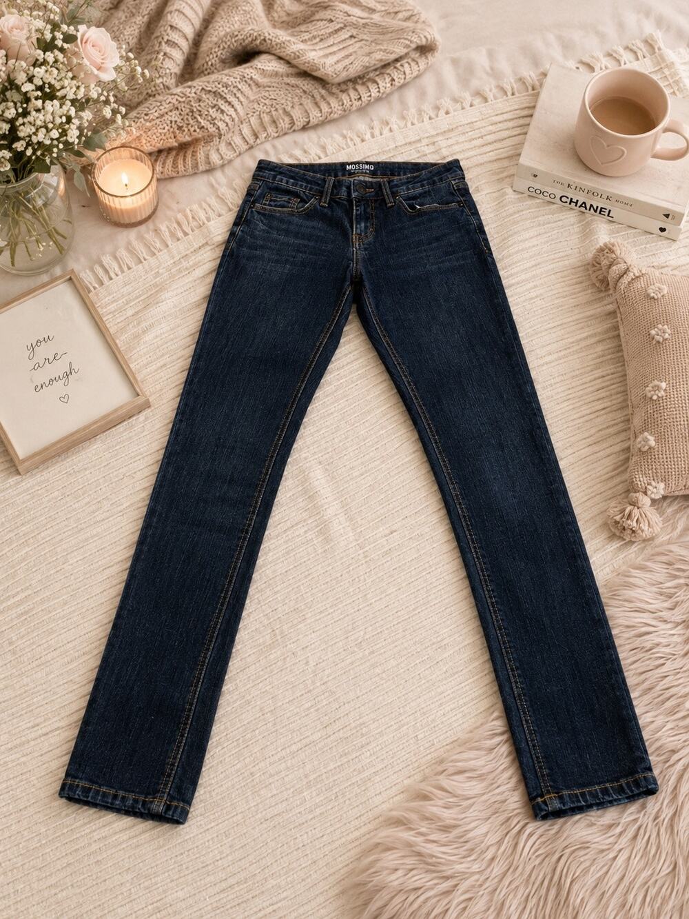 Mossimo Supply Co Women’s Slim Skinny Jeans Size 3L Dark Wash Stretch Denim